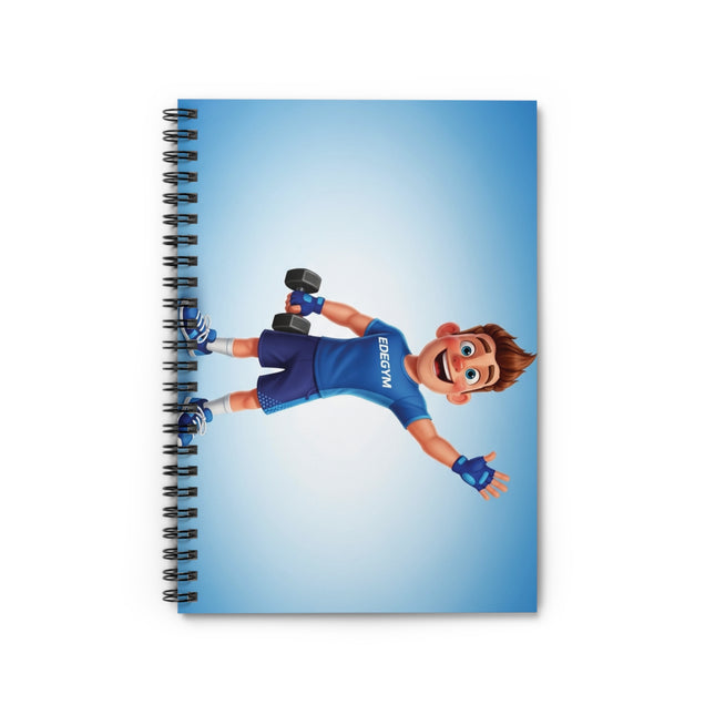 Fitness-Themed Spiral Notebook - Motivational Design, Gym Journal, Workout Planner, Exercise Tracker, Gift for Fitness Lovers