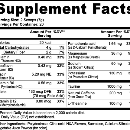 Polvo energético (Ponche de frutas)