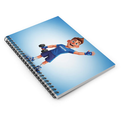 Fitness-Themed Spiral Notebook - Motivational Design, Gym Journal, Workout Planner, Exercise Tracker, Gift for Fitness Lovers